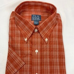 Jos. A. Bank. Stays Cool Plaid Button Down Large